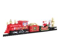 Christmas Train Set, Holiday Toy Decoration, Electric Locomotive Model Track, Train Set with Lights Sound Effects and Realistic Movement, Holiday Entertainment for Toddler Kids Boys Family Christmas