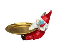 Christmas Tray - Candy Dish Santa Small Figurines | Small Figurnes Trinket Tray Decorations | Festive Table Decor Cute Figurines Christmas Decorations For Holiday, Indoor, Desktop, Shelf, Bedroom, Pa