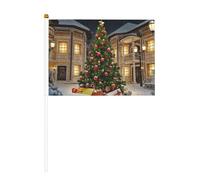 Christmas Tre1 - Bandiere da sventolare, 6 confezioni e 10 bandierine a mano, per sfilate, feste, bar, compleanni