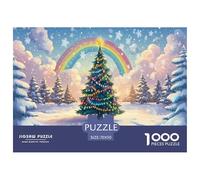 Christmas Tree 1000 Pezzi Puzzle Regalo Creativo Per Il Relax Per Adulti A Partire Dai 14 Anni Confezione Di Alta Qualità Sfide Extra Divertenti Intrattenimento Creativo 70x50cm/1000pcs