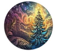 Christmas Tree 1000 Pezzis Puzzle Rotondo Classico Animali Per Adulti Educativo Difficile E Impossibile Idea Regalo Per Lei O Lui 1000pcs (67.5x67.5cm)