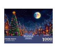 Christmas Tree 1000 Piece Jigsaw Puzzle For Adults Challenging Game Stress Relief Puzzle Cultivate The Spirit of Teamwork for Family Decorations 38x26cm/1000pcs