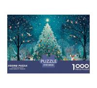 Christmas Tree And Animals Puzzle Giochi 1000 Pezzi Regalo Per Lui E Per Lei Arte Interesting Puzzle Adulti Foto 38x26cm/1000pcs