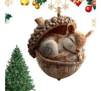 Christmas Tree Animale Pendente, 2D Flat Acrylic Ornament with Animal Pattern, Hangable Decoration for Backpack, Keychain, Shoulder Bag, Tote, Living Room & Bedroom
