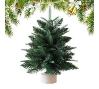 Christmas Tree, Artificial Pine with Festive Style, Mini Decoration for Holiday Events, Lushes Green Design, Seasonal Tool, Tabletop Accessory for Home, Workplaces, Living Room 17.72x11.81 Inches