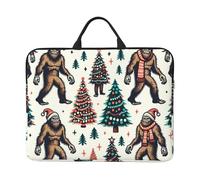 Christmas Tree-Big-Foot - Custodia per computer portatile da 14 pollici, con chiusura a cerniera