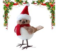 Christmas Tree Birds Decor, Cute Pendant Ornament, 3.94 inches, Festive Figurine Accessory, Holiday Hanging Decoration, Charming Display for Table Living Room Parties Fireplaces Seasonal Setup