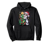 Christmas Tree British Shorthair Sunglasses Felpa con Cappuccio