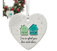 Christmas Tree Ceramic Love Heart Ornament - Christmas Tree Ceramic Ornament | Chriistmas Decoration Ceramics Love Heart Ornaments,seasonal Display Hangable Decor for Adults Women Girls Students Teens