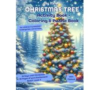 Christmas TREE Coloring & Activity Book for Kids Ages 3+ - 80 Pages Full of Coloring Pictures, Puzzles, Color by Numbers, Number Writing & Shape ... & Kindergarten | Christmas Book for Coloring