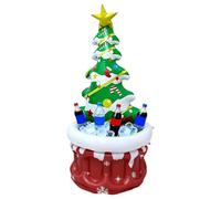 Christmas Tree Cooler - Inflatable Ice Bucket for Holiday | Pvc with 36x36x70cm Size, 259g Lightweight Design, Party, Red Wine, Bar Restaurant, Picnic Club, Garden, Family, Backyard Events