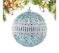 Christmas Tree Decoration Ball, Hangable Christmas Party Decorations, 8 cm Hangable Glitter Tree Ball Ornaments For Home Office School Hotel Apartment College Dorm Farmhouse Celebrations