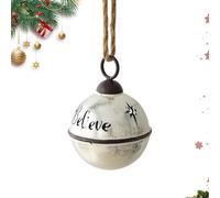 Christmas Tree Decorations | Charm Handmade With Hangable Rope | Jingle Bellss For Christmass Decor | Rustic Metal Bell Ornament | Vintage Hanging Bells Decoration | Holiday Trees Ornaments