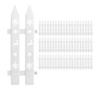 Christmas Tree Fence - White Flexible Festive Decoration, Cat Blocker, Easy Setup Holiday Decor | Protective Tree Guard for Birthday Wedding Party Office Home Indoor Seasonal Celebration