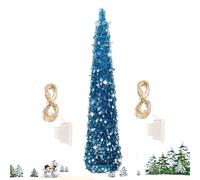 Christmas Tree, Glitter Decor, 11.81x59.06 Inches Led Lighted Plant with Color Effects, Holiday Display for Porch Decorating, Tabletop Setups, Festive Indoor Scenes, Halloween Accents