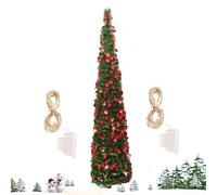 Christmas Tree, Glitter Decor, 11.81x59.06 Inches Led Lighted Plant with Color Effects, Holiday Display for Porch Decorating, Tabletop Setups, Festive Indoor Scenes, Halloween Accents