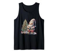 Christmas Tree GNOME Graphic for Women And Happy Holidays Canotta