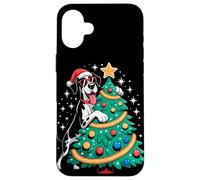 Christmas Tree Great Dane Sunglasses Custodia per iPhone 16 Plus