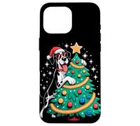 Christmas Tree Great Dane Sunglasses Custodia per iPhone 16 Pro Max