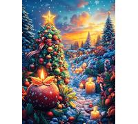 Christmas Tree in Magical Forest Puzzle 1000 Pezzi Giochi Da Tavolo Per Famiglie Fairy Tale Cute Animal Divertimento Per Tutti Rilassamento E Convivialità Regalo Per Tutta La Famiglia 1000 PCS