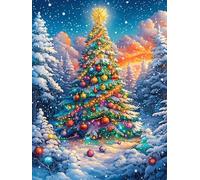 Christmas Tree in Magical Forest Puzzle 1000 Pezzi Per Regalo Di Pasqua Cartone Spesso Per Bambini Accompany Fairy Tale Cute Attività Educativa Per Tutta La Famiglia Con Confezione Regalo Qualità Gara
