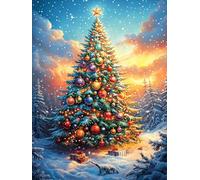 Christmas Tree in Magical Forest Rompicapo 1000 Pezzi Per Regalo Di Epifania Cartone Spesso Per Bambini Accompany Fairy Tale Animal Attività Educativa Per Tutta La Famiglia Edizione Limitata Da Passat
