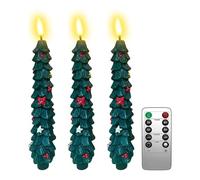 Christmas Tree LED Candles, luci per candele elettriche per feste decorative con telecomando regolabile, luci di illuminazione decorativa decorativa decorativa, illuminazione decorativa per tavoli da