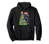 Christmas Tree Newfoundland Dog Sunglasses Newfie Felpa con Cappuccio