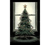 Christmas Tree Notebook | Cozy Holiday Lined Journal: Festive Winter Notebook with 100 College-Ruled Pages | 6"x9" | Illustrated Christmas Tree Cover