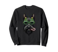 Christmas Tree Occhiali da sole Scottish Terrier Candy Cane Uomo Felpa
