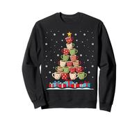 Christmas Tree of Coffee Cups Winter Holiday Hot Cocoa Lover Felpa