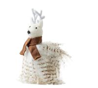 Christmas Tree Ornaments Animals, Cute Animal Pendant Decorations, 7.09x3.15x3.15 inches Festive Craft Hanging Decor for Holiday Trees, Farmhouse Style Home Garden Offices Party Displays