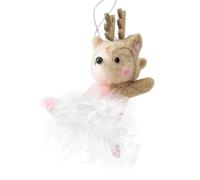 Christmas Tree Ornaments Animals, Festive Hanging Craft Pendants, 7.09x3.15x3.15 Inches, Cute Holiday Decorations, Lightweight Charming Figurines for Home Garden Farm Party Tree Displays