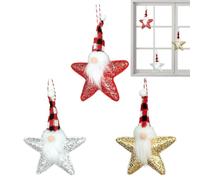 Christmas Tree Ornaments - Plush, 3 Piece Holiday Pendant Set