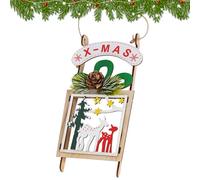 Christmas Tree Ornaments - Vintage Christmas Decorations, Wooden Christmass Decorations, Christmass Decoration For Holiday Party Supplies Home Kitchen Outdoor Garden Patio Wall Window