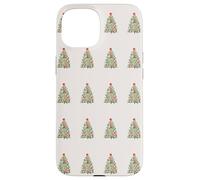 Christmas Tree Pattern Classic Holiday Design Custodia per iPhone 15