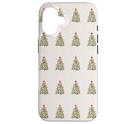 Christmas Tree Pattern Classic Holiday Design Custodia per iPhone 16