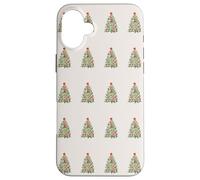 Christmas Tree Pattern Classic Holiday Design Custodia per iPhone 16 Plus