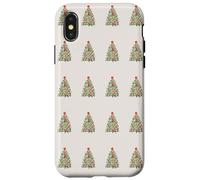 Christmas Tree Pattern Classic Holiday Design Custodia per iPhone X/XS