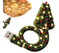 Christmas Tree Projection Lights | Christmas Tree Ceiling Projector | Colorful Rotating Dynamic Projection Holiday Night Light With Festive Patterns For Home Party Living Room Dorm Hotel Camping