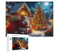 Christmas Tree Puzzle 500 Pezzi Rompicapo Relax Adulti Premium Festival Gifts Pressione Ridotta Dopo Il Lavoro Sfida Educativa Idea Regalo Festa Aziendale 500 PCS