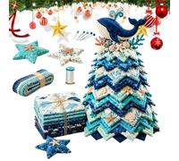 Christmas Tree Sewing Kit Christmas Tree Mantel Deck Decor | Quilting Art Crafting Set per bambini adulti donne hobbisti Beginners Home Apartment Studio Professional Art Teacher