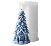 Christmas Tree Silicone Mold, Non-Stick 3D Crafts Casting Tool, Candle Hous