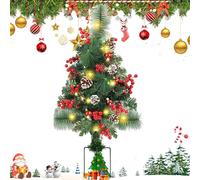 Christmas Tree Stake Light, Battery Operated Christmas Tree Stake Lights, 20 LED Decorative Lights for Lawn and Pathway, Charming Garden Lights with Berries and Pine Cones for Holiday Decor
