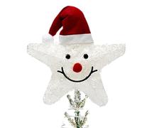 Christmas Tree Star Topper, Golden Star Tree Decorations, LED Light Tree Topper, Decorative Star for Christmas, 10-inch Star Tree Topper, Metal Christmas Tree Star, Star Topper with Lights, New Year