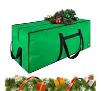Christmas Tree Storage Bag - Heavy Duty Waterproof - Doppia cerniera Design | Tree Storage Bag Holiday Decorations Garlands Lights Shelf Attic Garage