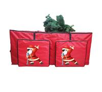 Christmas Tree Storage Bag, Zippered Organizer with 2 Front Pockets, Holiday Wreath Pouch, Multi-Purpose Storage, Home and Travel for Laundry Garage Living Room Apartment Dormitory Camping