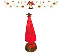 Christmas Tree Table Centerpieces, Light-Up Mini Tree Ornament with LED Illumination, Festive Tabletop Decoration for Home Bedroom Living Room Bookshelf Fireplace Desktop Hotel Party Display