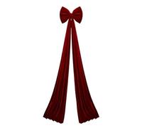 Christmas Tree Topper Bow Extra Large - 6.6 Ft Festive Decorations | Oversized Tree Topper Velvet Bows,for Home Wall Fireplace Porch Office Party Wedding Shopping Mall