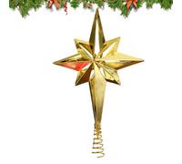 Christmas Tree Topper Decoration - 3D Gold Glitter Hollow, Christmas Tree Ornaments | Amplify Light Reflection, Decor Living Room, Family Hotel, Entryway Garden, Bedroom